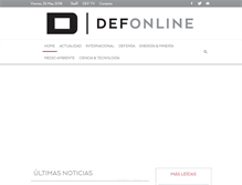Tablet Screenshot of defonline.com.ar